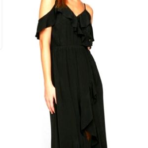 Express Cold Shoulder High Low Maxi Dress